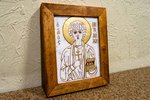 Икона Святой Пантелеймон № 2 из камня от Гливи, купить в подарок для бабушки, фото 2