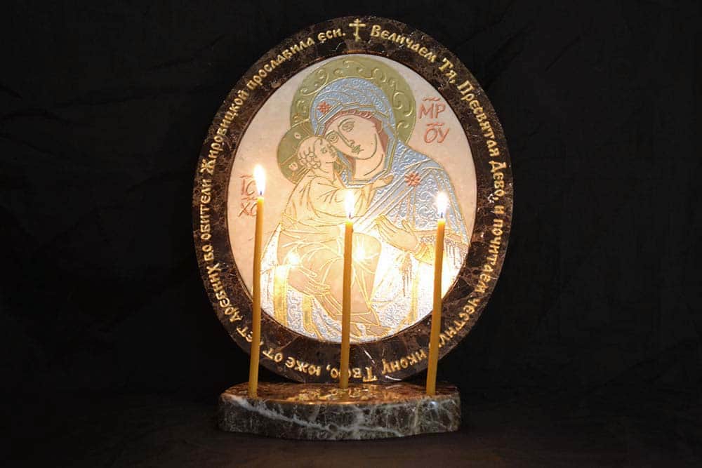 Икона Жировичской (Жировицкой)  Божией (Божьей) Матери № 09, каталог икон, изображение, фото 1