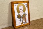 Икона Икона Николая Угодника № 22 из мрамора от Гливи, фото 3, в салоне интернет магазина Гливи