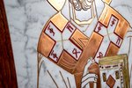 Икона Николая Угодника № 29 на мраморе, малая, подарочная, именная, изображение, фото 4