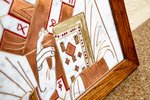 Икона Николая Угодника № 29 на мраморе, малая, подарочная, именная, изображение, фото 5