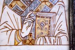  Икона Николая Угодника № 5-26 на мраморе, малая, подарочная, именная, изображение, фото 4