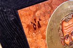  Икона Николая Угодника № 5-28 на мраморе, малая, подарочная, именная, изображение, фото 4