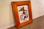 Икона Святого Георгия Победоносца № 01 из мрамора на коне, изображение, фото 2