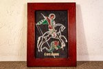 Икона Святого Георгия Победоносца № 02 из мрамора на коне, изображение, фото 1