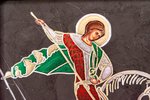 Икона Святого Георгия Победоносца № 02 из мрамора на коне, изображение, фото 4