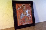 Икона Святого Георгия Победоносца № 03 из мрамора на коне, изображение, фото 3