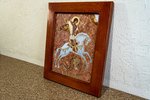 Икона Святого Георгия Победоносца № 04 из мрамора на коне, изображение, фото 3