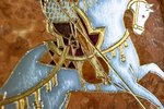 Икона Святого Георгия Победоносца № 04 из мрамора на коне, изображение, фото 6