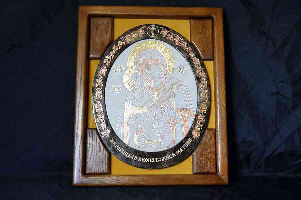Икона Жировичской (Жировицкой)  Божией (Божьей) Матери № 17, каталог икон, изображение, фото 1