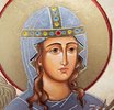 Именная икона Святой Дарьи Римской № 02 из мрамора, интернет-магазин икон Гливи, фото 4