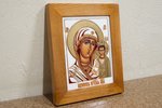Икона Казанской Божией Матери № 5-32 из мрамора от Гливи, изображение, фото 3