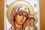 Икона Казанской Божией Матери № 5-32 из мрамора от Гливи, изображение, фото 4
