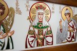 Икона Святых Иоанна Крестителя (Предтечи), Елены и Даниила № 02 из камня, изображение, фото 8