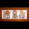 Икона Святых Иоанна Крестителя (Предтечи), Елены и Даниила № 02 из камня, изображение, фото 19