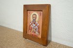  Икона Николая Угодника № 5-30 на мраморе, малая, подарочная, именная, изображение, фото 2