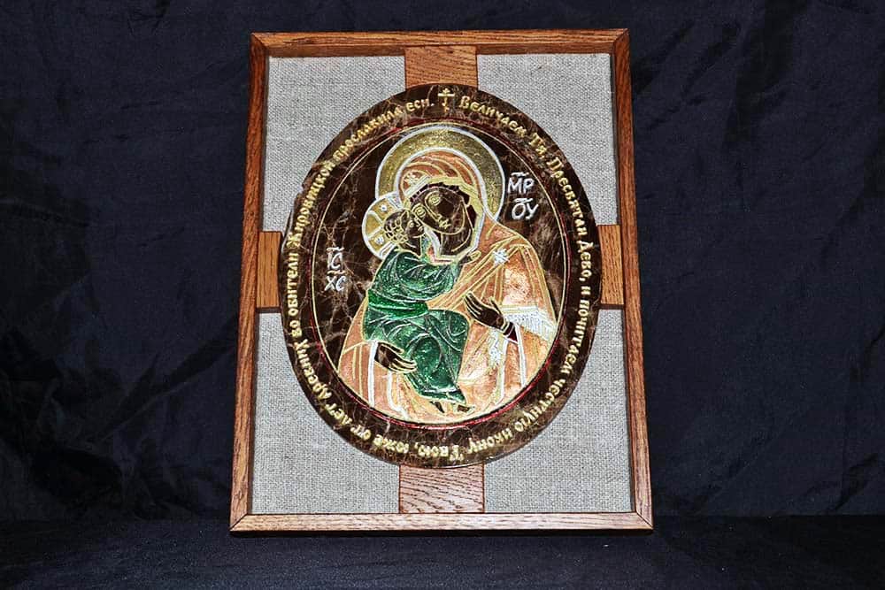 Икона Жировичской (Жировицской) Божией (Божьей) Матери № 008, изображение, фото 1