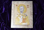 Икона Святого Николая Чудотворца инд. № 02  из мрамора, каталог икон, фото, изображение 1