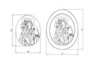 Икона Жировичской (Жировицкой) Божией (Божьей) Матери № п1, каталог икон, изображение, фото 7 