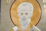 Икона Святого Николая Чудотворца инд. № 04 из мрамора, каталог икон, фото, изображение 2