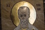 Икона Святого Николая Чудотворца инд. № 10 из мрамора, каталог икон, фото, изображение 3