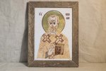 Икона Святого Николая Чудотворца инд. № 12 из мрамора, каталог икон, фото, изображение 1