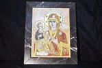 Изображение Икона Божьей Матери Троеручица № 2-12-7 природный камень, фото 1