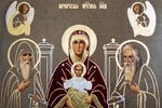 Икона Свенской (Печерской) Божией Матери № 01 из камня, каталог икон, изображение, фото 2