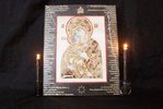 Икона Владимирской Божией Матери из мрамора. изображение, фото 1