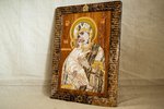 Икона Владимирской Божьей Матери № 2-12,10 из мрамора, изображение, фото 4