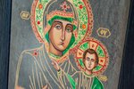 Икона Смоленской Божьей Матери 04, расписная на мрамора от Гливи, интернет-магазин икон, фото 2