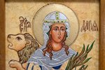 Именная икона Святой Дарьи Римской № 01 из мрамора, интернет-магазин икон Гливи, фото 4