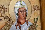 Именная икона Святой Дарьи Римской № 01 из мрамора, интернет-магазин икон Гливи, фото 5