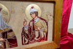 Икона Святых Иоанна Крестителя (Предтечи), Елены и Даниила № 01 из камня, изображение, фото 6