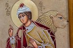 Икона Святых Иоанна Крестителя (Предтечи), Елены и Даниила № 01 из камня, изображение, фото 9